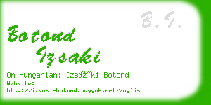 botond izsaki business card